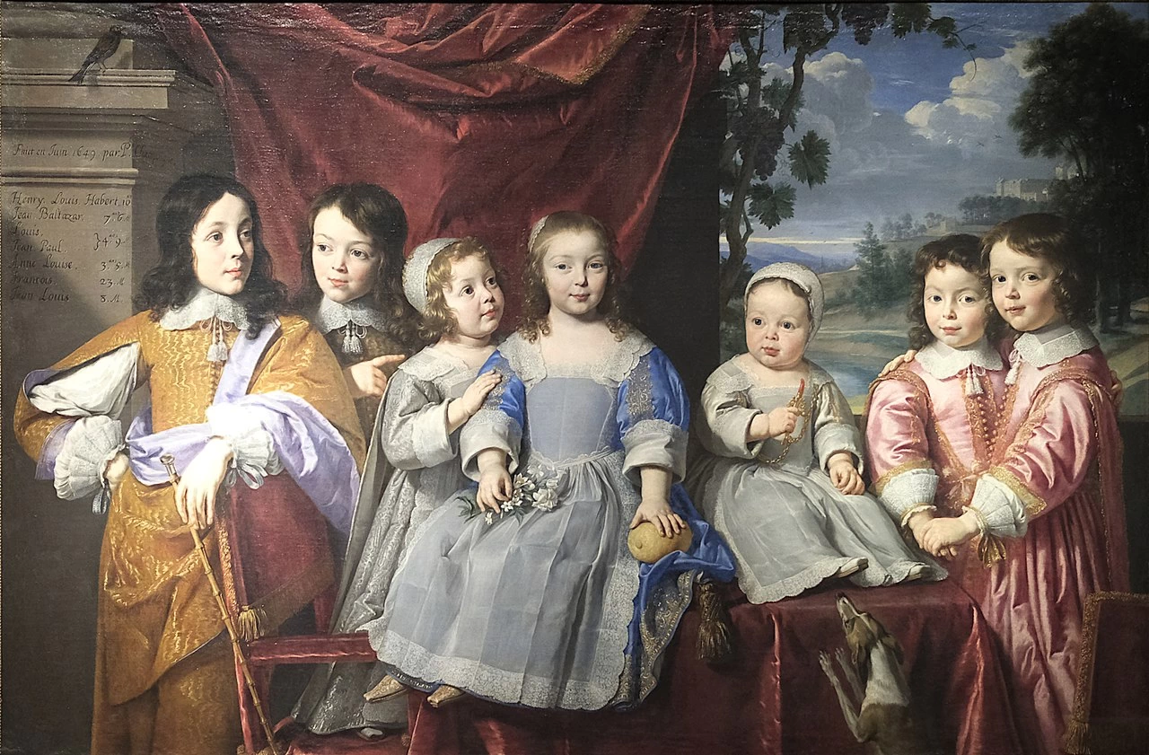 I figli di Henry Louis Habert, Jean Baltazar, Louis e Jean Paul gemelli, Anne Louise, François, Jean Louis - Reims. Museo di Belle Arti
